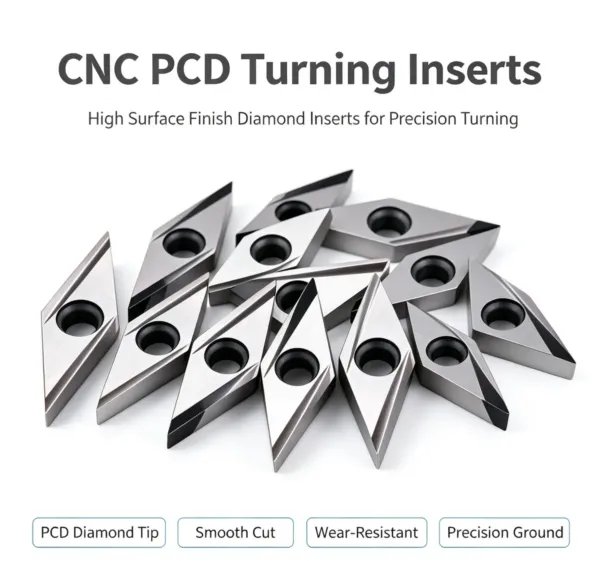 PCD Diamond Rhombus CNC Turning Insert (APKT / SEHT / VCGW Series)