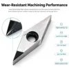 菱形铣刀4 PCD Diamond Rhombus CNC Turning Insert (APKT / SEHT / VCGW Series)