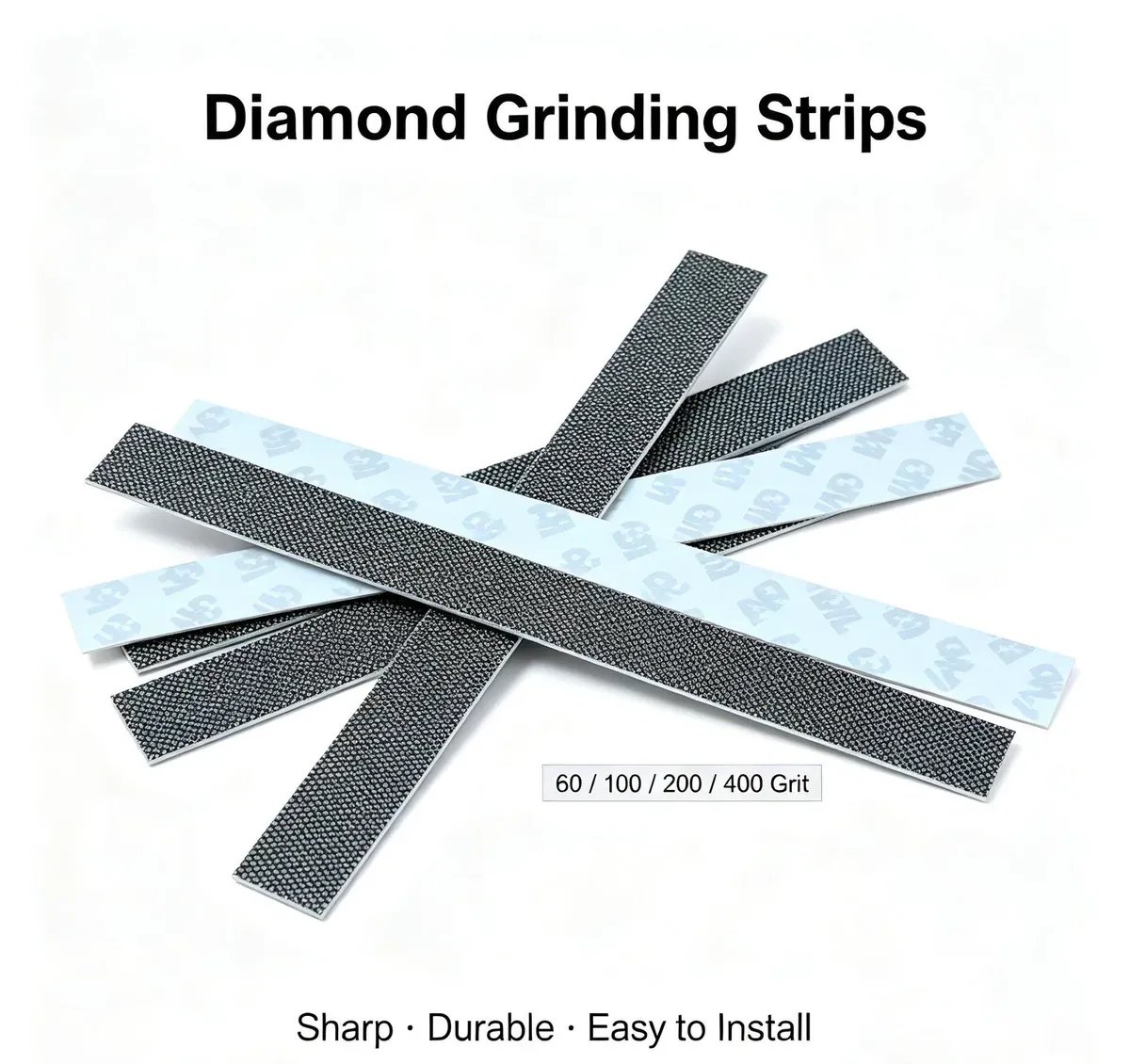 Diamond Coated Stainless Steel Abrasive Disc 1 mm Flexible Finishing Strip (100/200 mm) - view 1