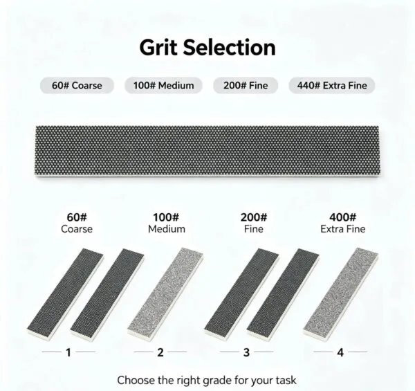 Diamond Coated Stainless Steel Abrasive Disc 1 mm Flexible Finishing Strip (100/200 mm)