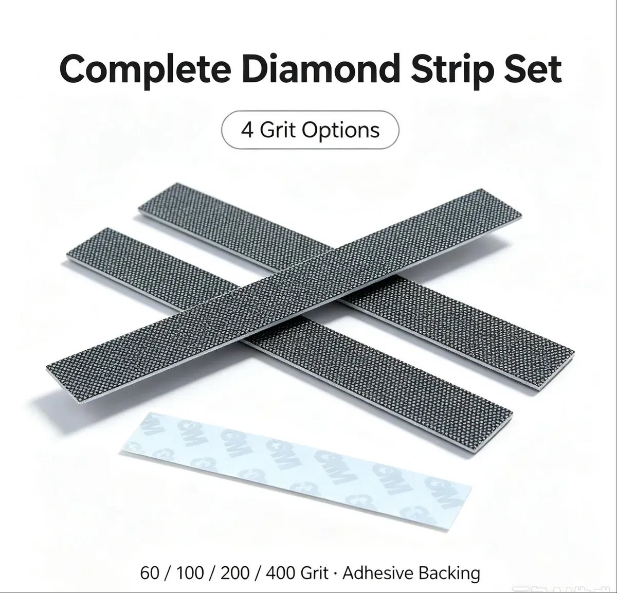 Diamond Coated Stainless Steel Abrasive Disc 1 mm Flexible Finishing Strip (100/200 mm) - view 6