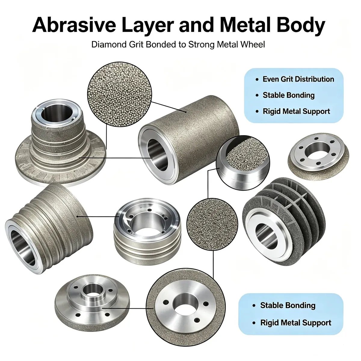 Round Diamond Dressing Wheel H Hardness Ultra-Fine for Automotive Dressing - view 2