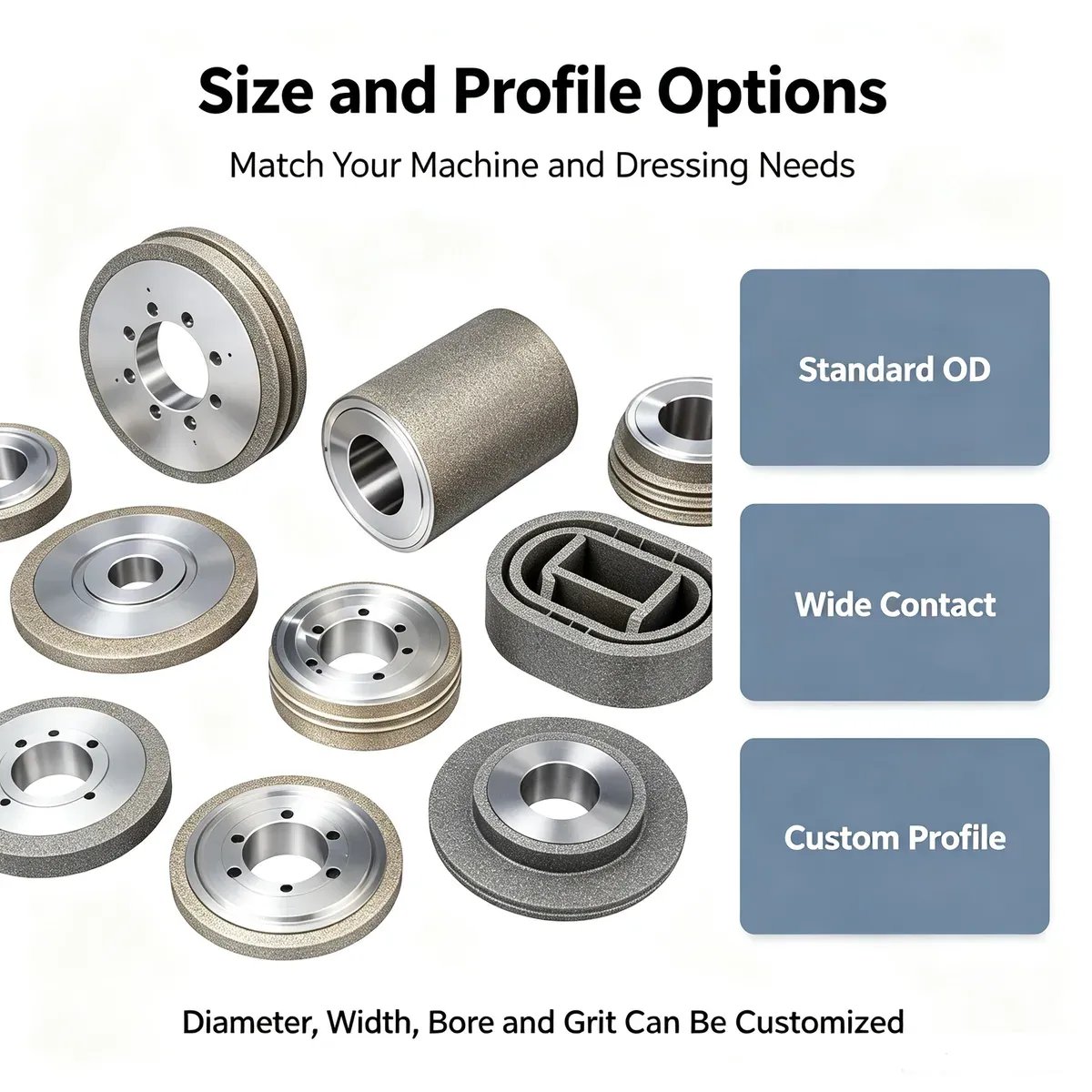 Round Diamond Dressing Wheel H Hardness Ultra-Fine for Automotive Dressing - view 4