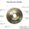 Metal Bonded Diamond Dressing Wheel High Precision (60#-3000#)