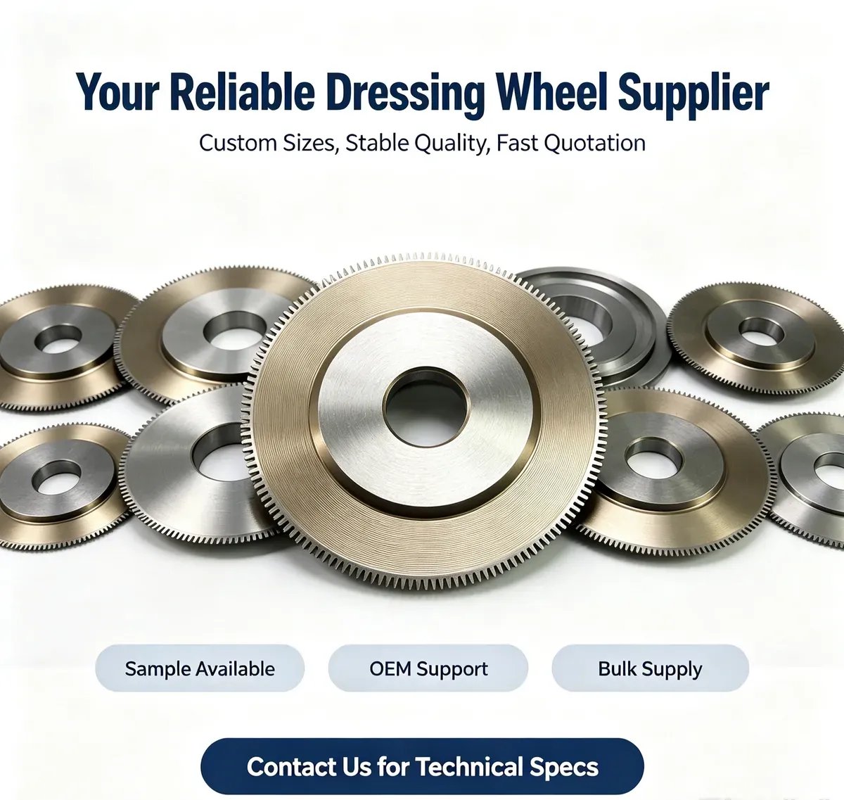 Metal Bonded Diamond Dressing Wheel High Precision (60#-3000#) - view 7