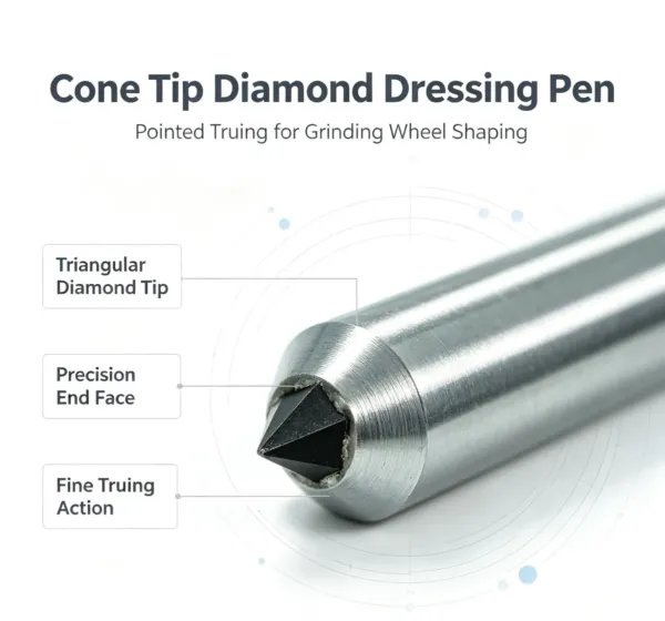 Diamond Dressing Tool for CNC Lathe Grinding Wheel (PVD/CVD, 90-95 HRC)