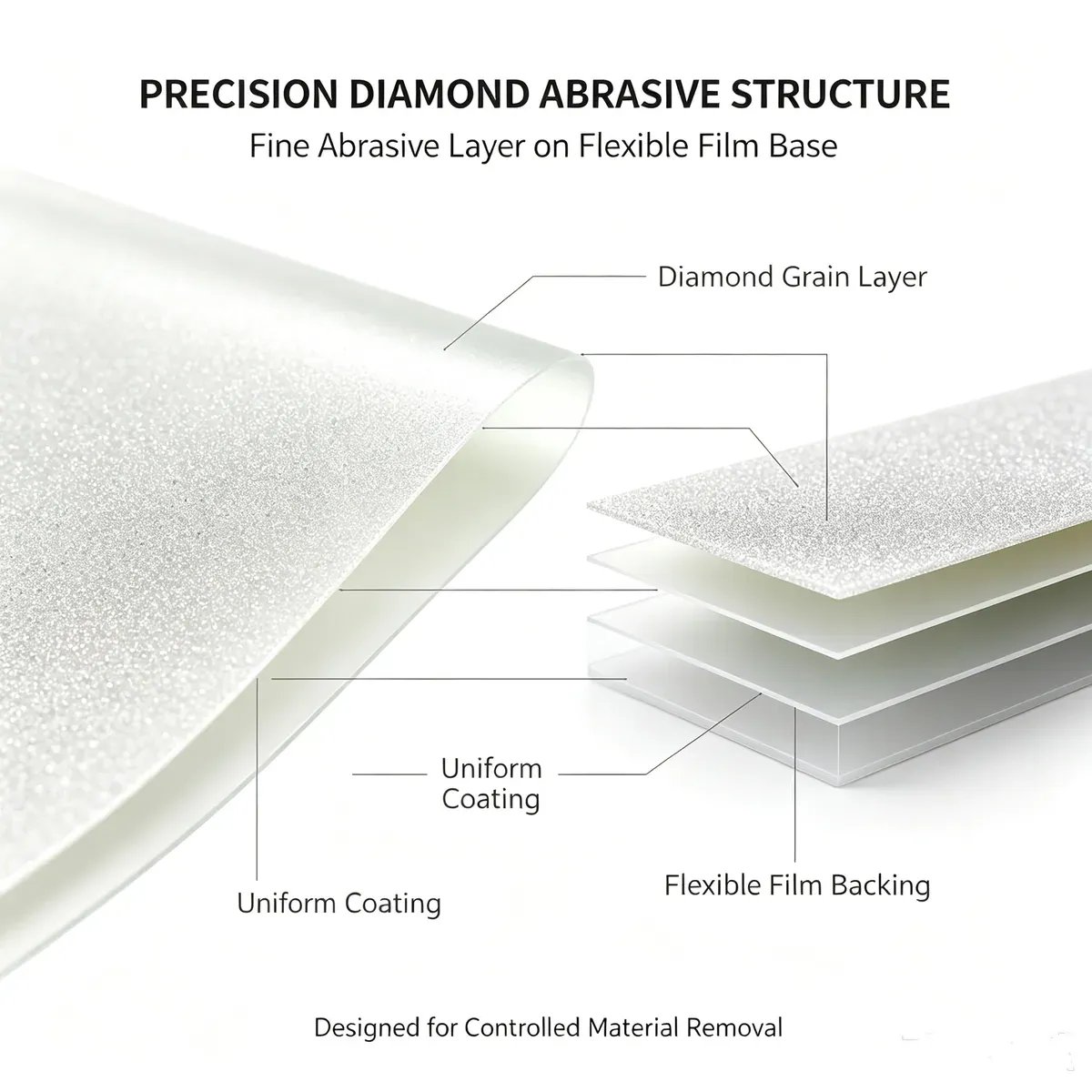 Diamond Polishing Film for Fiber Optic Connector (30/15/9/3/1 um) - view 3