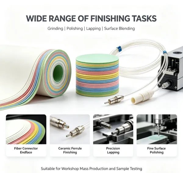 Diamond Polishing Film for Fiber Optic Connector (30/15/9/3/1 um)