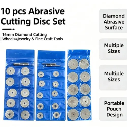 金刚石打磨套装1 Electroplated Diamond Mini Cutting and Grinding Disc Set (10 pcs, 16-30 mm)