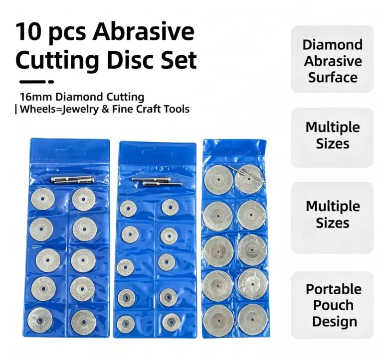Electroplated Diamond Mini Cutting and Grinding Disc Set (10 pcs, 16-30 mm)
