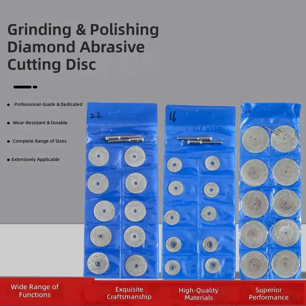Electroplated Diamond Mini Cutting and Grinding Disc Set (10 pcs, 16-30 mm) - view 7