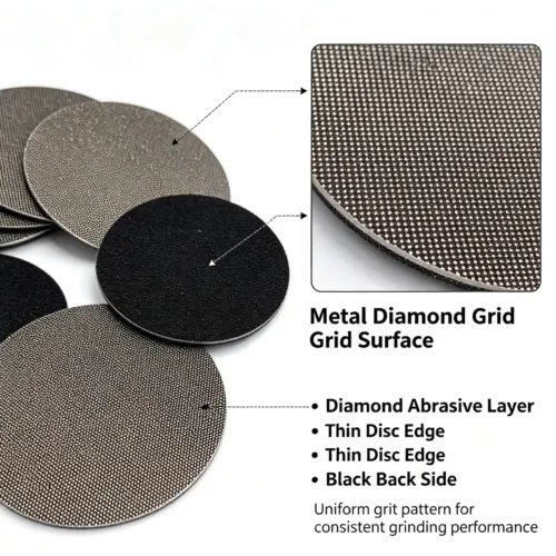 金刚石柔性金属抛光圆盘1 Flexible Diamond Wet Polishing Disc 4/5/6 inch for Metal Buffing (60#-3000#)
