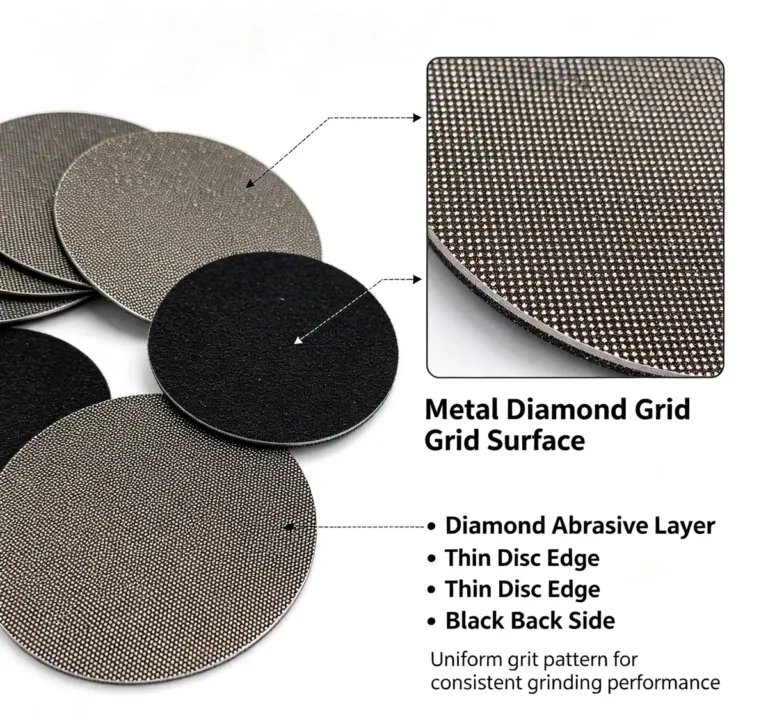 Flexible Diamond Wet Polishing Disc 4/5/6 inch for Metal Buffing (60#-3000#)