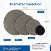 Flexible Diamond Wet Polishing Disc 4/5/6 inch for Metal Buffing (60#-3000#)
