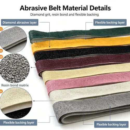 金刚石毛边抛光带1 Square Resin Diamond Abrasive Grinding Belt