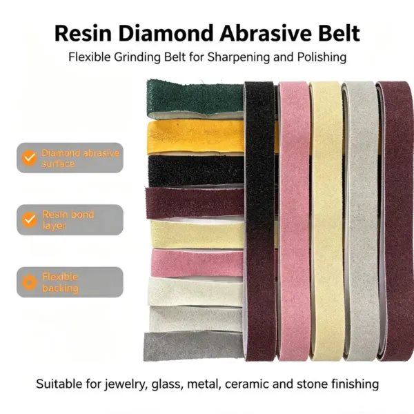 Square Resin Diamond Abrasive Grinding Belt