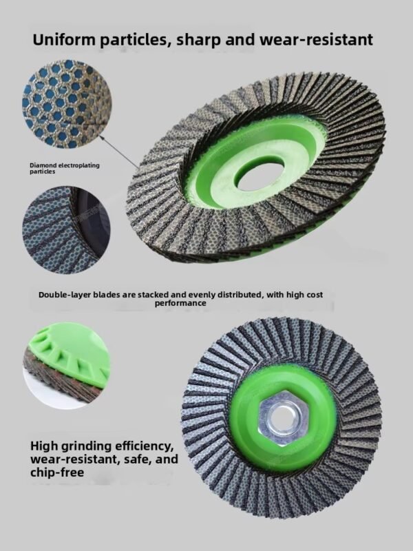 4.5" Silicon Carbide Flap Disc with Electroplated Diamond (100-125 mm)
