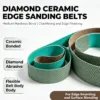 Diamond Buki Ceramic Bonded Polishing Tape for Steel Chamfering (60#-50000#)