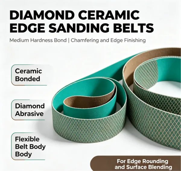 Diamond Buki Ceramic Bonded Polishing Tape for Steel Chamfering (60#-50000#)