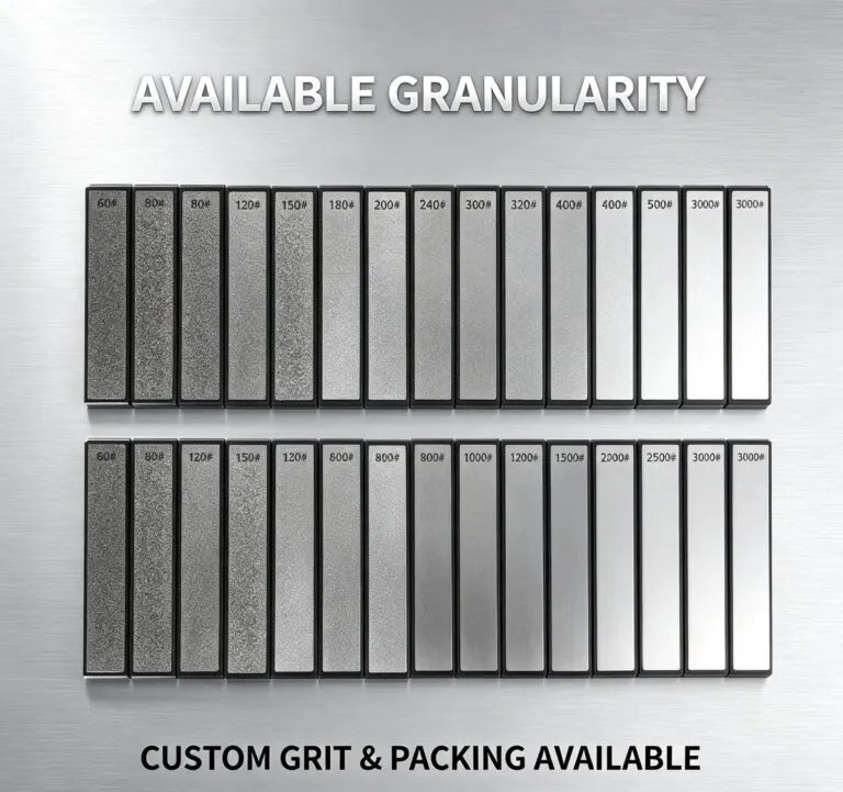 Diamond Multi-Grain Sharpening Stone 160 x 22 x 7 mm (80-3000 PPI)