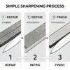 金刚石磨刀石9 Diamond Multi-Grain Sharpening Stone 160 x 22 x 7 mm (80-3000 PPI)