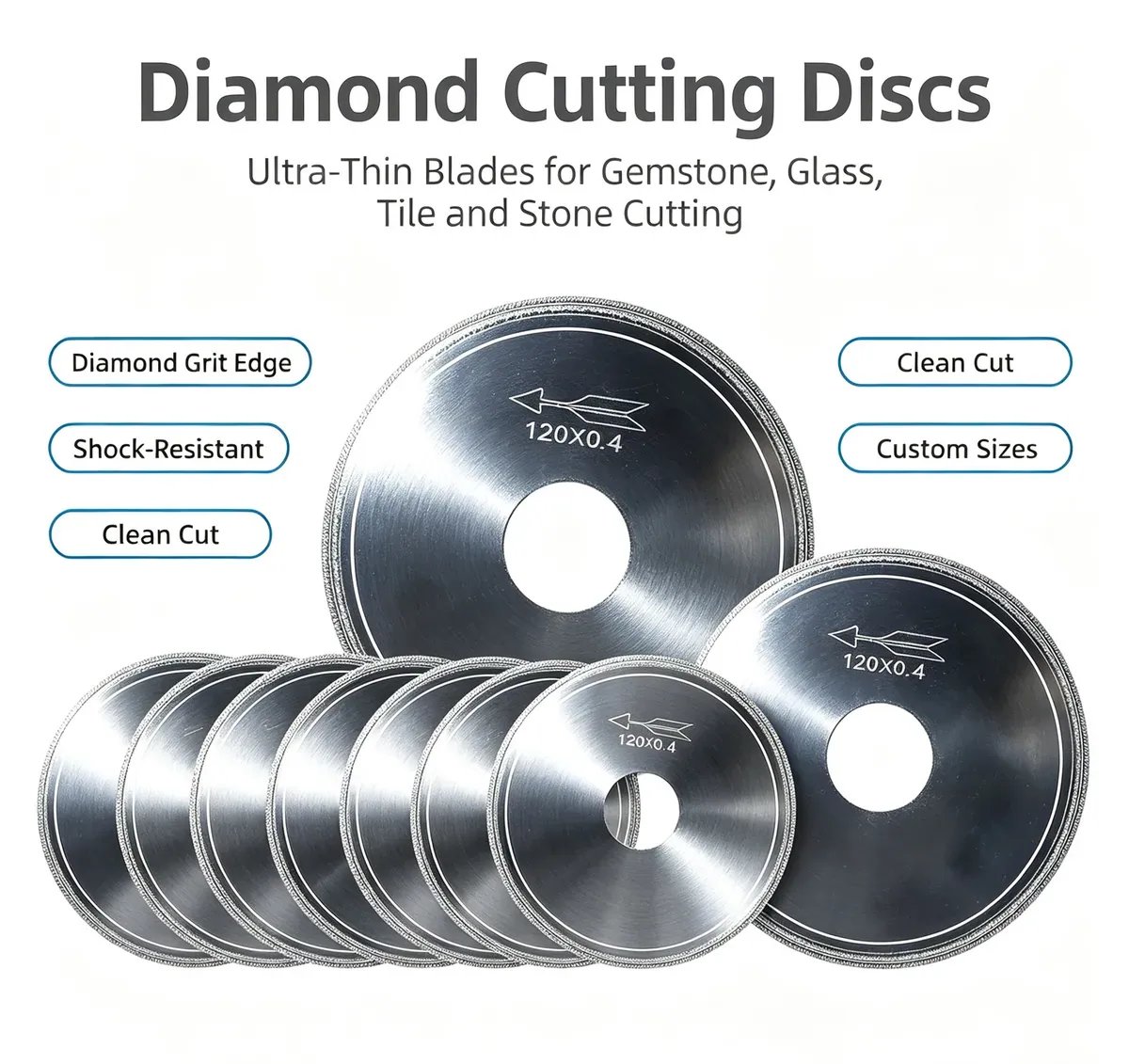 Ultra-Thin Diamond Saw Blade 0.1-0.6 mm for Gem, Jade and Semiconductor - view 2