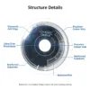 Ultra-Thin Diamond Saw Blade 0.1-0.6 mm for Gem, Jade and Semiconductor