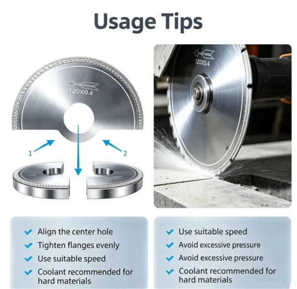 Ultra-Thin Diamond Saw Blade 0.1-0.6 mm for Gem, Jade and Semiconductor
