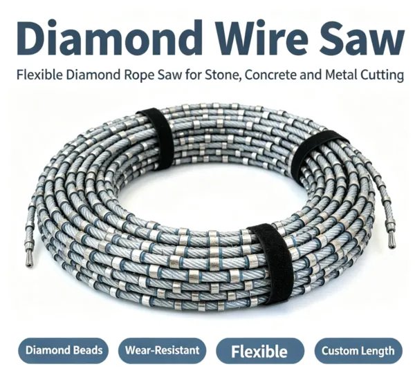 金刚石线锯1 Diamond Wire Rope Saw for Concrete Demolition