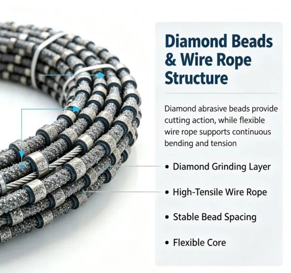 金刚石线锯2 Diamond Wire Rope Saw for Concrete Demolition