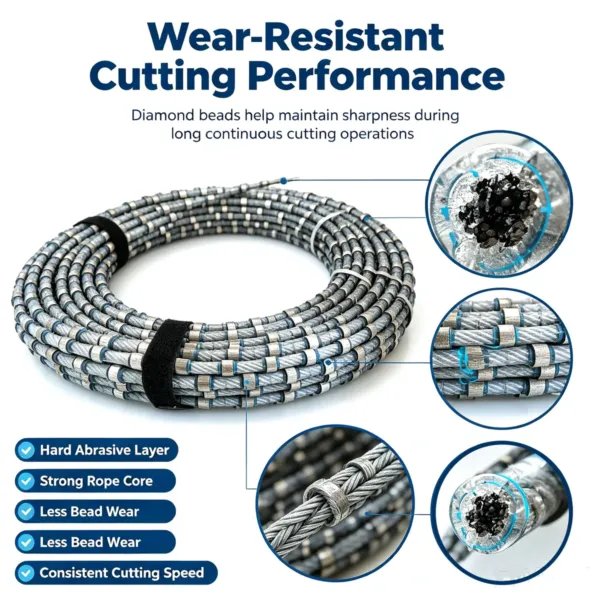 金刚石线锯3 Diamond Wire Rope Saw for Concrete Demolition