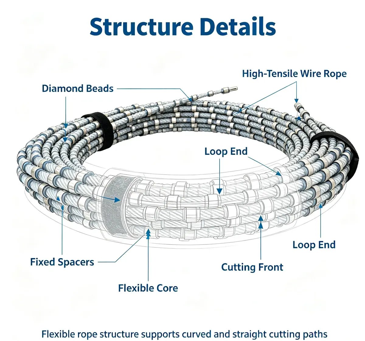 Diamond Wire Rope Saw for Concrete Demolition - view 6