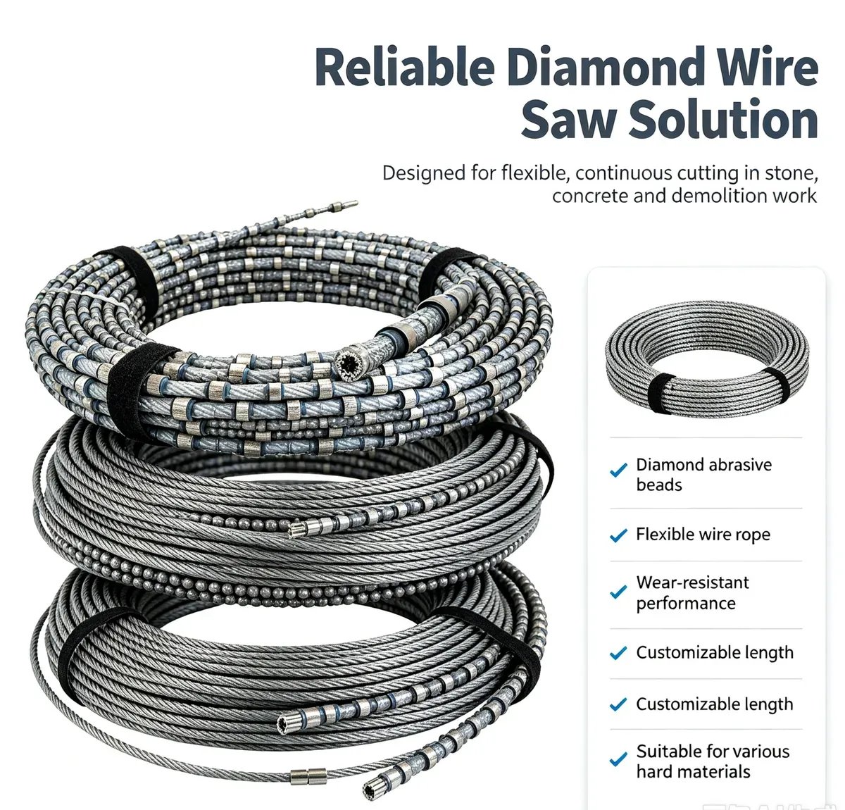 Diamond Wire Rope Saw for Concrete Demolition - view 8