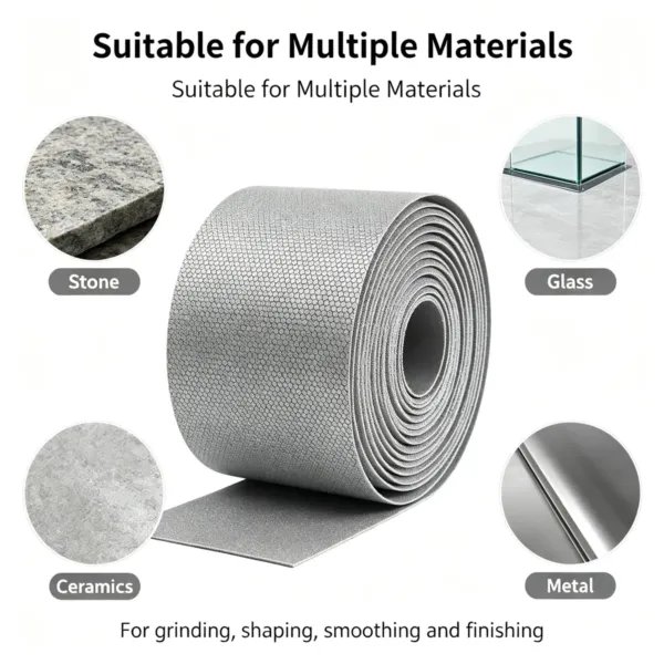 Diamond CBN Electroplated Bond Sanding Paper Roll 1 mm for Stainless Steel and Glass