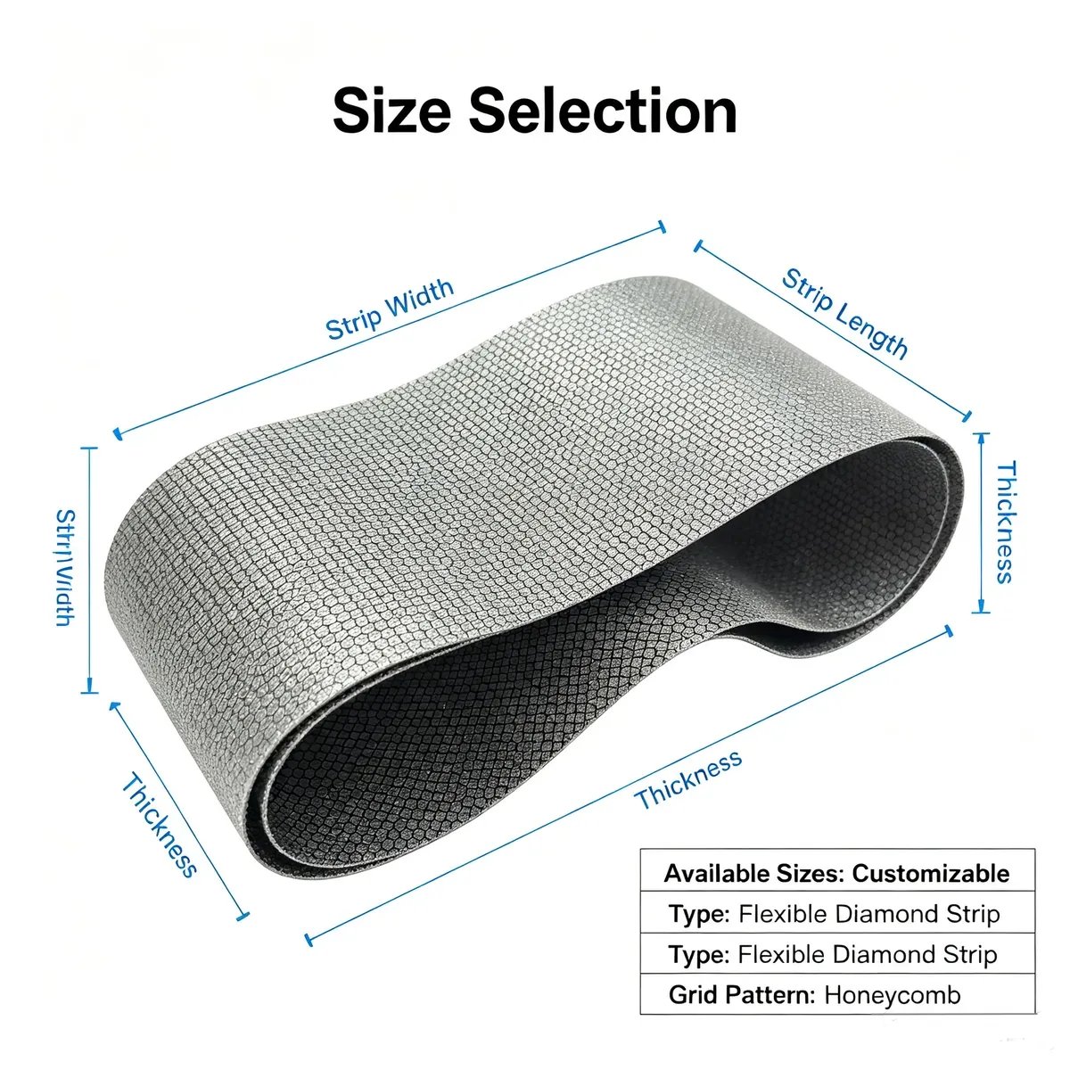 Diamond CBN Electroplated Bond Sanding Paper Roll 1 mm for Stainless Steel and Glass - view 6