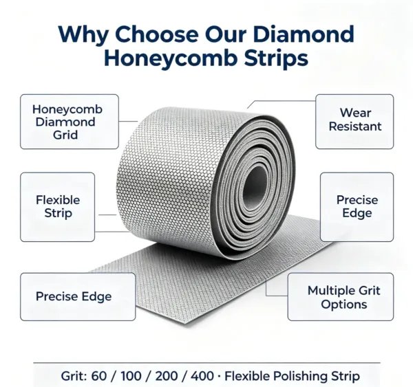Diamond CBN Electroplated Bond Sanding Paper Roll 1 mm for Stainless Steel and Glass