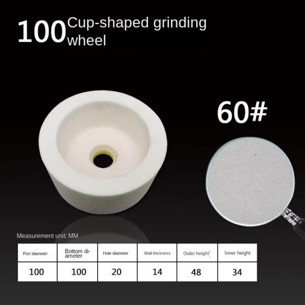 Vitrified Bond Diamond Cup Grinding Wheel for Aluminum (60#-50000#)