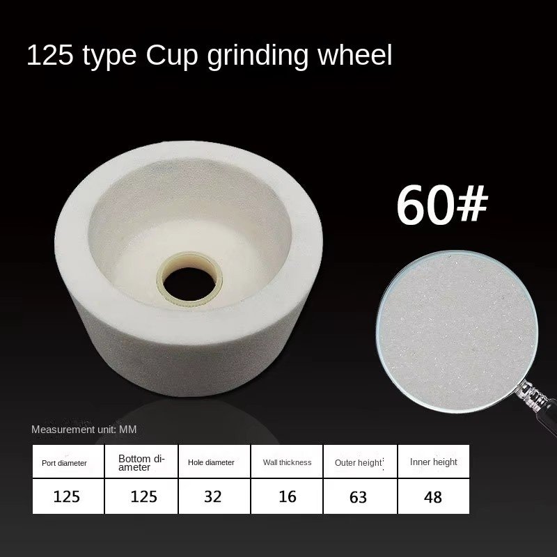 Vitrified Bond Diamond Cup Grinding Wheel for Aluminum (60#-50000#) - view 5