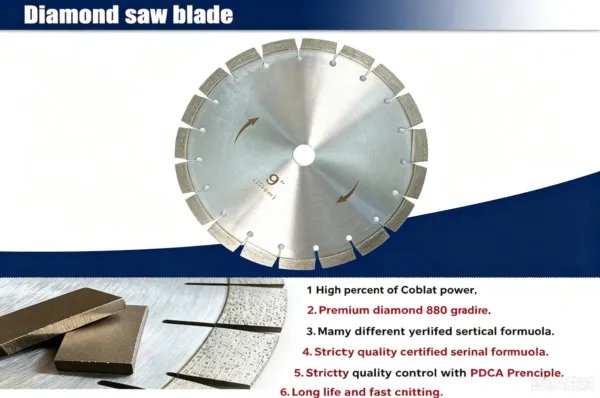 Nitride-Coated Diamond Saw Blade