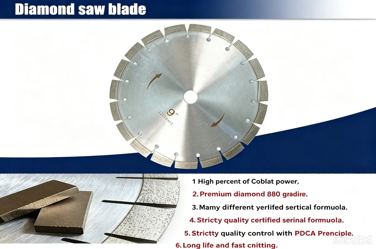 Nitride-Coated Diamond Saw Blade