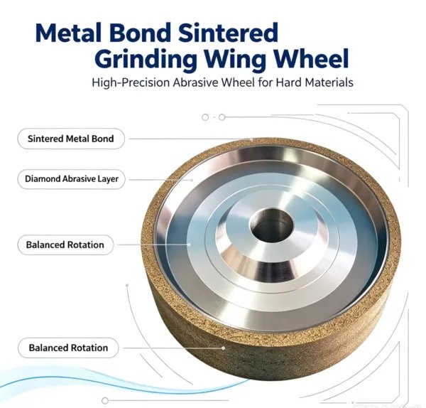 Metal Bonded Sintered Diamond Dressing Roller for Aircraft Blades