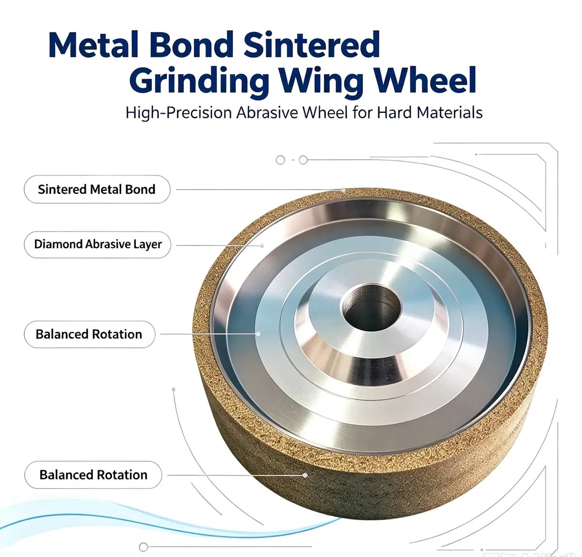 Metal Bonded Sintered Diamond Dressing Roller for Aircraft Blades
