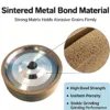 Metal Bonded Sintered Diamond Dressing Roller for Aircraft Blades