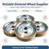 Metal Bonded Sintered Diamond Dressing Roller for Aircraft Blades
