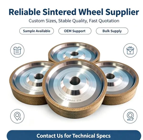 Metal Bonded Sintered Diamond Dressing Roller for Aircraft Blades