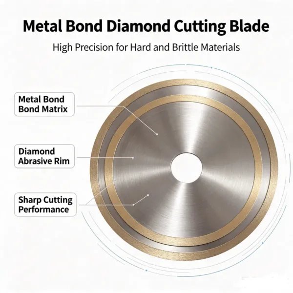 Outer Ring Type Metal Bonded Diamond Cutting Disc 3.0 mm