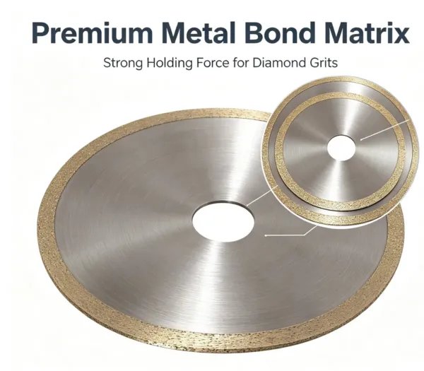 Outer Ring Type Metal Bonded Diamond Cutting Disc 3.0 mm