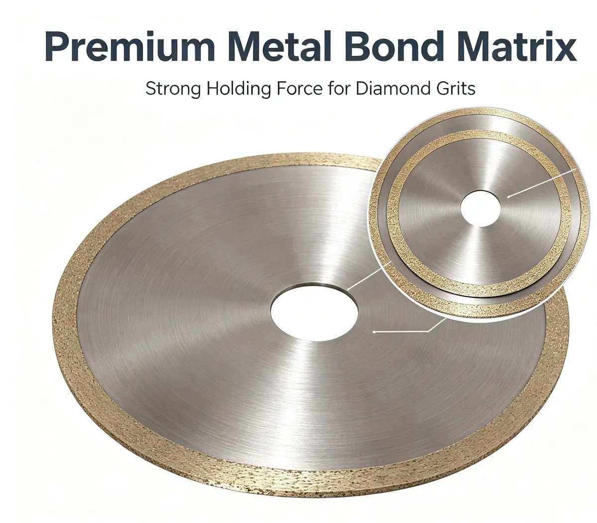 Outer Ring Type Metal Bonded Diamond Cutting Disc 3.0 mm - view 3