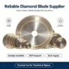 Outer Ring Type Metal Bonded Diamond Cutting Disc 3.0 mm