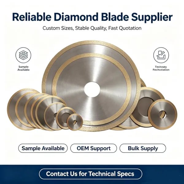 Outer Ring Type Metal Bonded Diamond Cutting Disc 3.0 mm